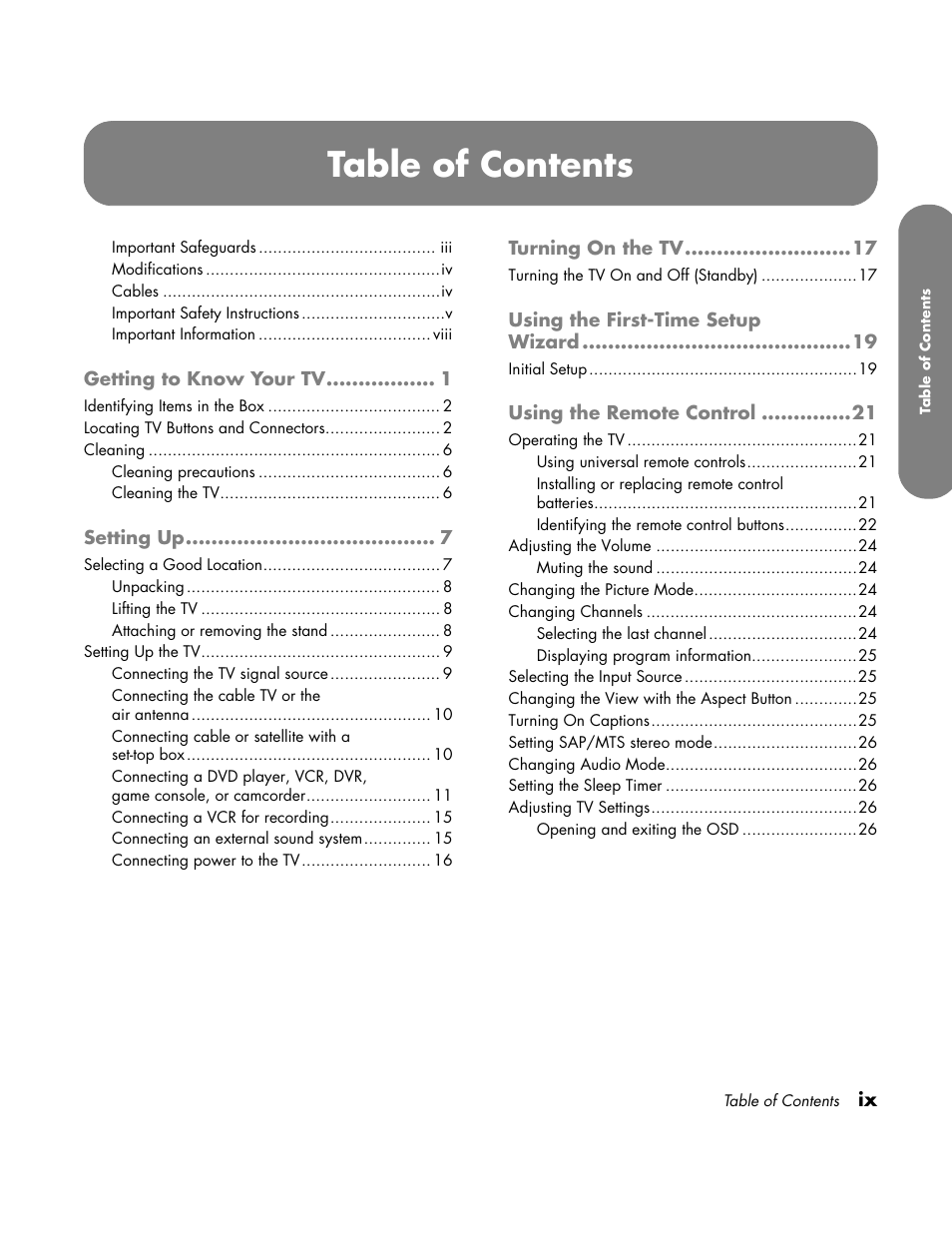 HP LC3760N User Manual | Page 9 / 186