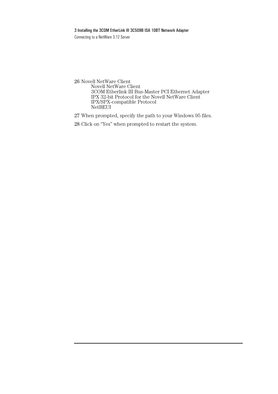 HP 3C509B ISA User Manual | Page 11 / 39