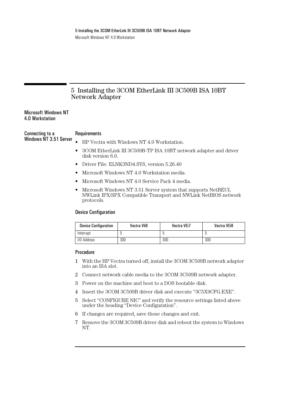 HP 3C509B ISA User Manual | Page 15 / 39