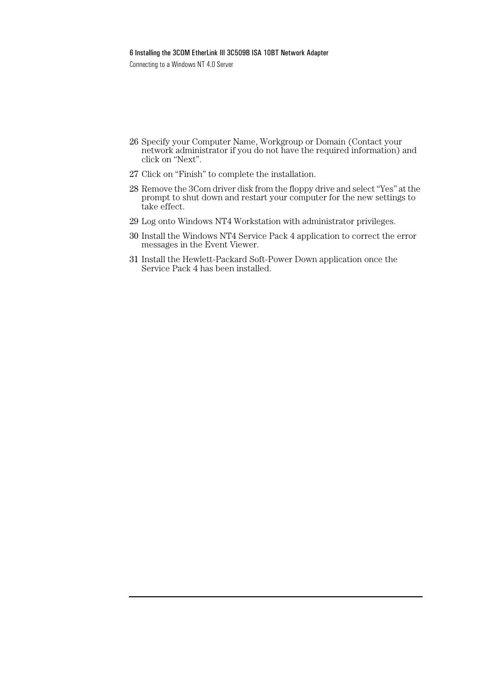 HP 3C509B ISA User Manual | Page 20 / 39