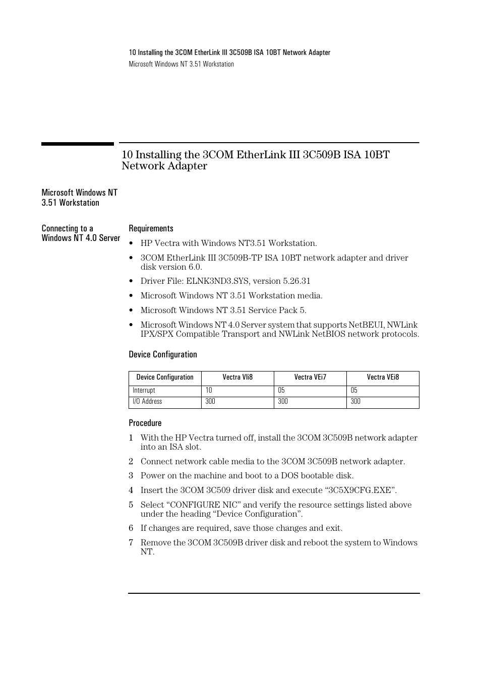 HP 3C509B ISA User Manual | Page 29 / 39