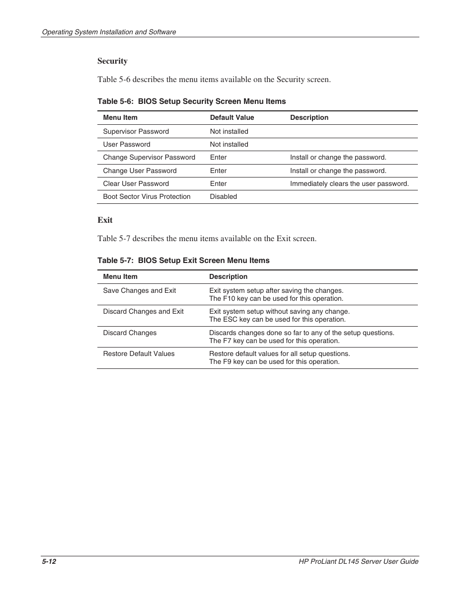 HP ProLiant DL145 User Manual | Page 67 / 105