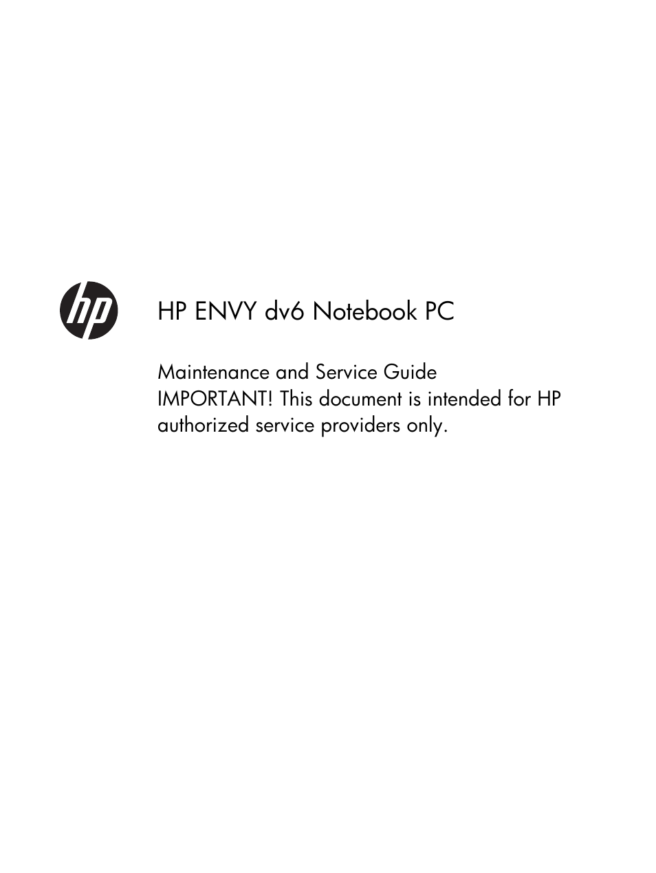 HP DV6 User Manual | 130 pages