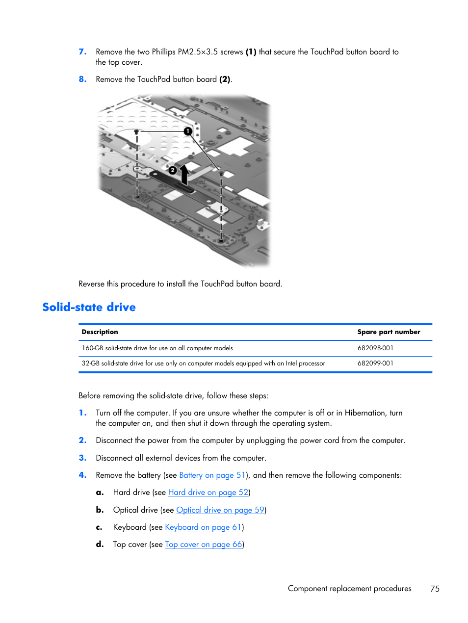 Solid-state drive | HP DV6 User Manual | Page 83 / 130