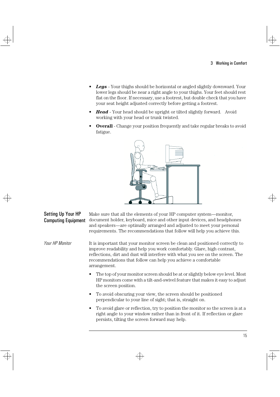 Setting up your hp computing equipment | HP NetVectra N20 User Manual | Page 21 / 38