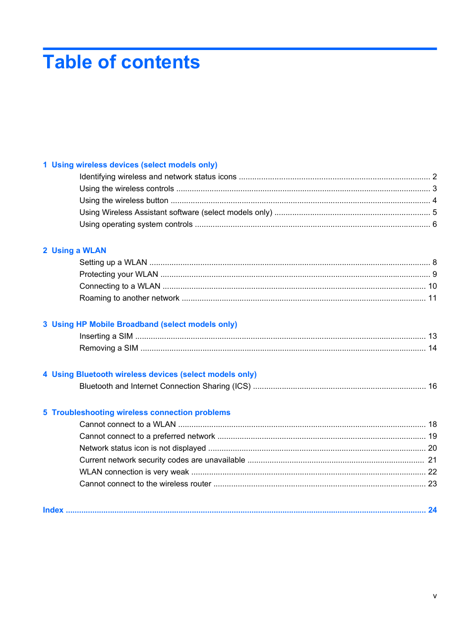 HP Wireless Device User Manual | Page 5 / 31