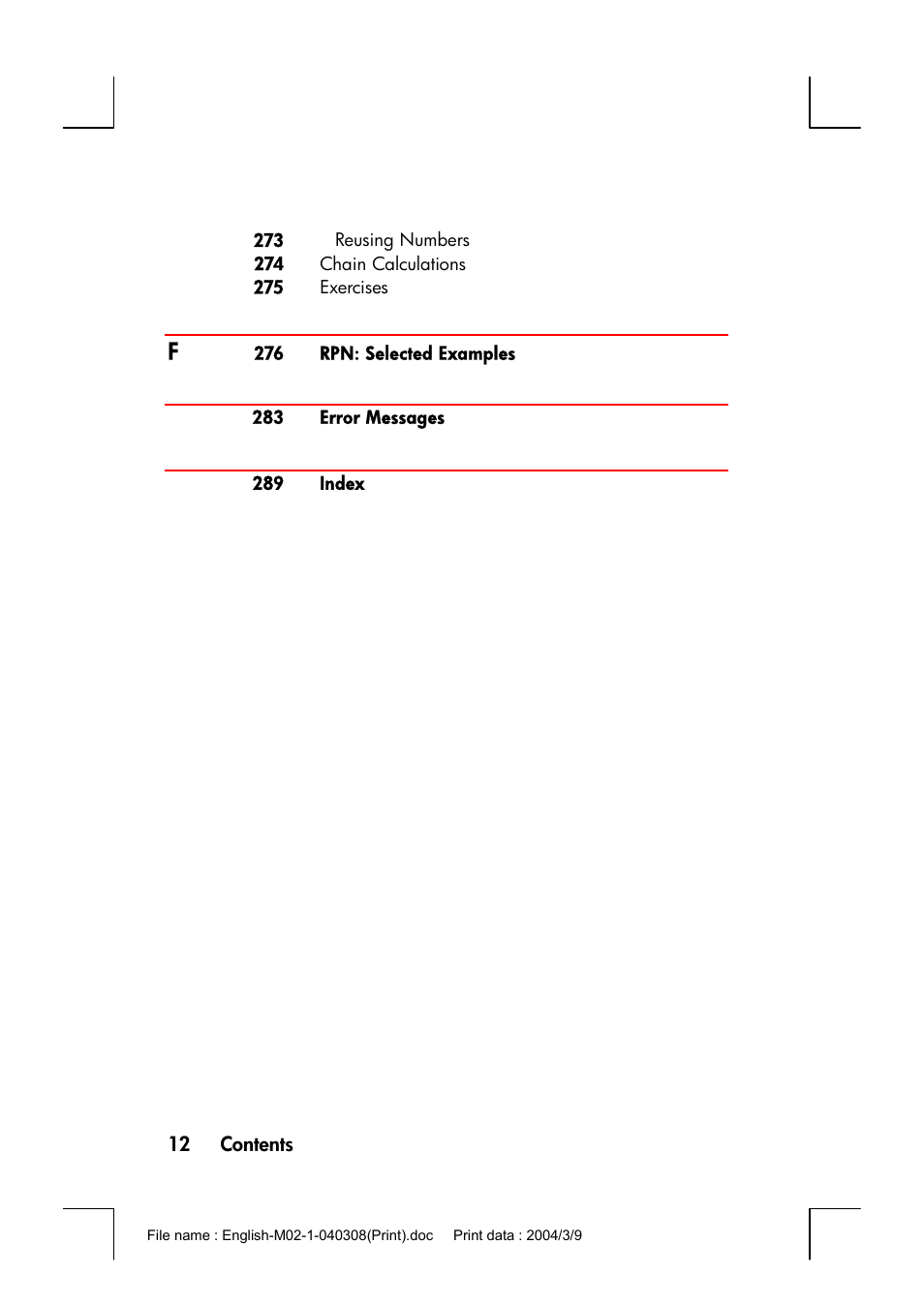 HP 17bII+ User Manual | Page 12 / 310