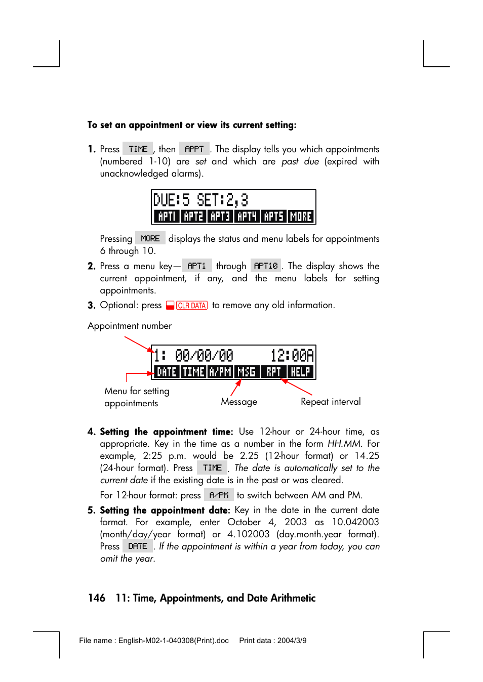 HP 17bII+ User Manual | Page 146 / 310