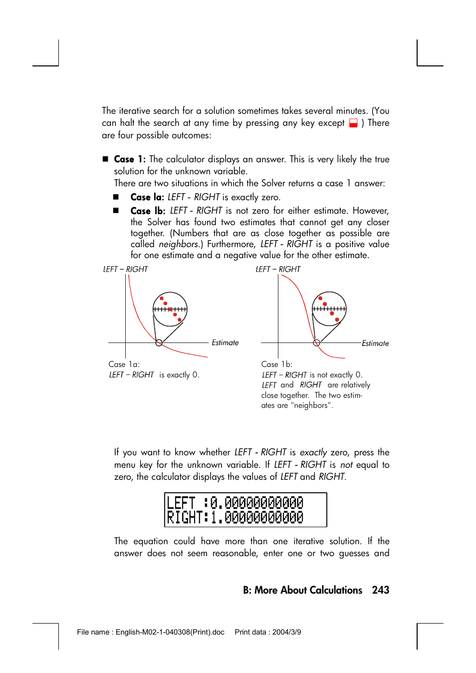 HP 17bII+ User Manual | Page 243 / 310
