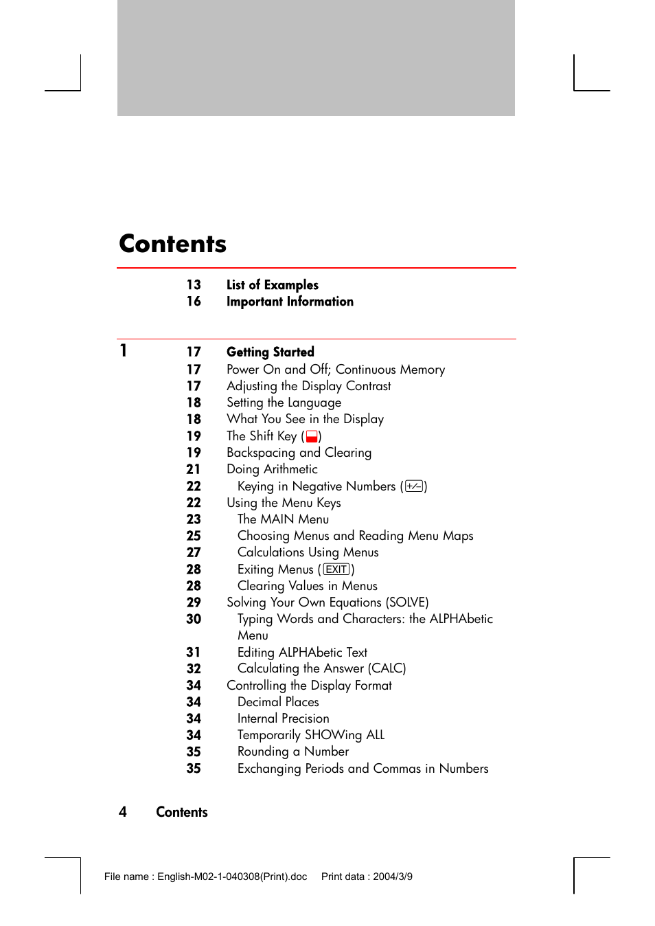 HP 17bII+ User Manual | Page 4 / 310