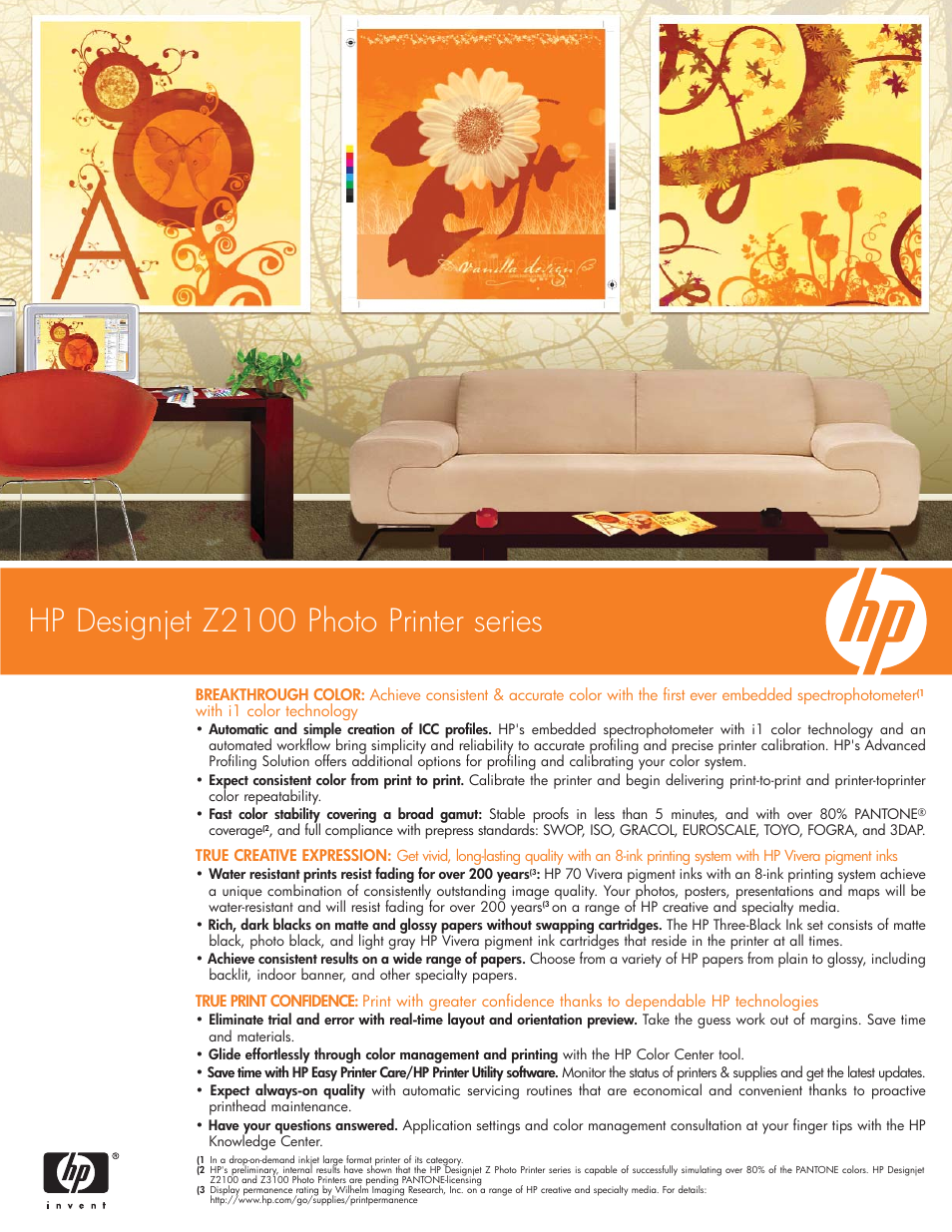 HP Z2100 User Manual | 4 pages