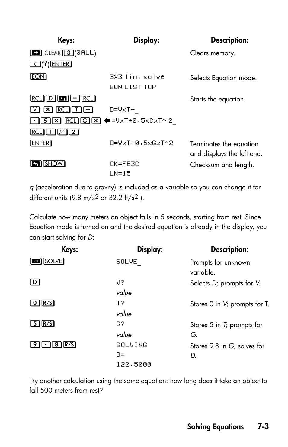 HP 35s Scientific Calculator User Manual | Page 125 / 382