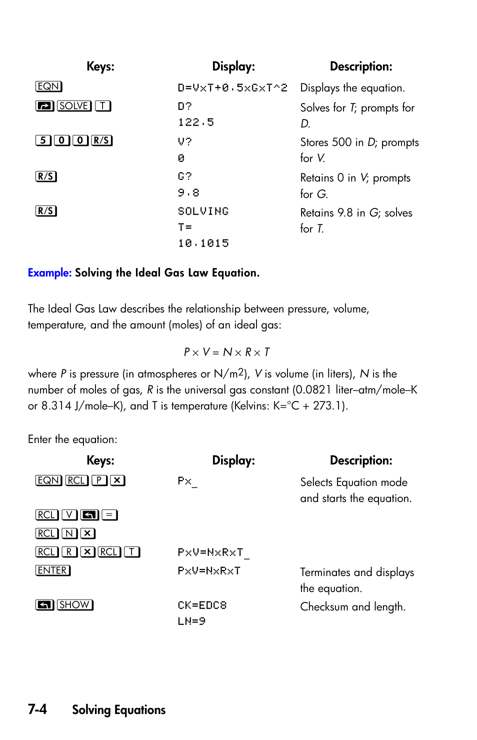 HP 35s Scientific Calculator User Manual | Page 126 / 382