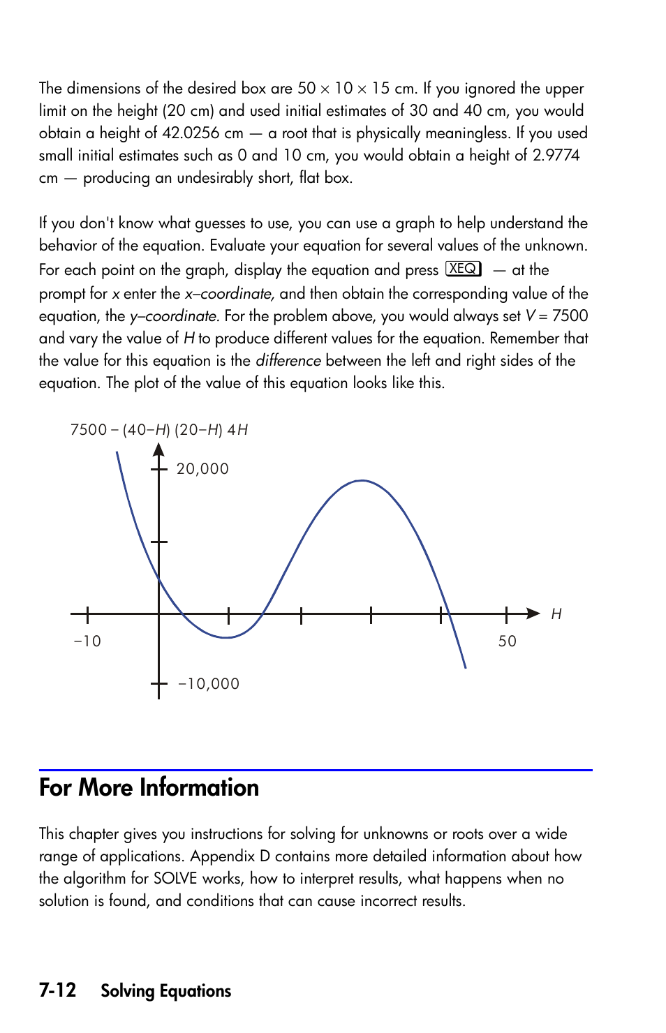 For more information | HP 35s Scientific Calculator User Manual | Page 134 / 382