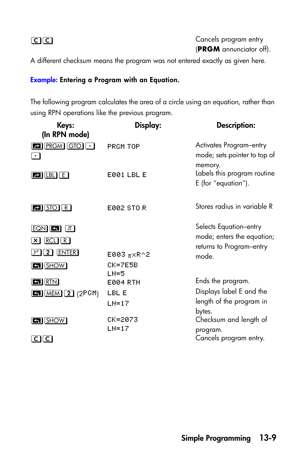 HP 35s Scientific Calculator User Manual | Page 191 / 382