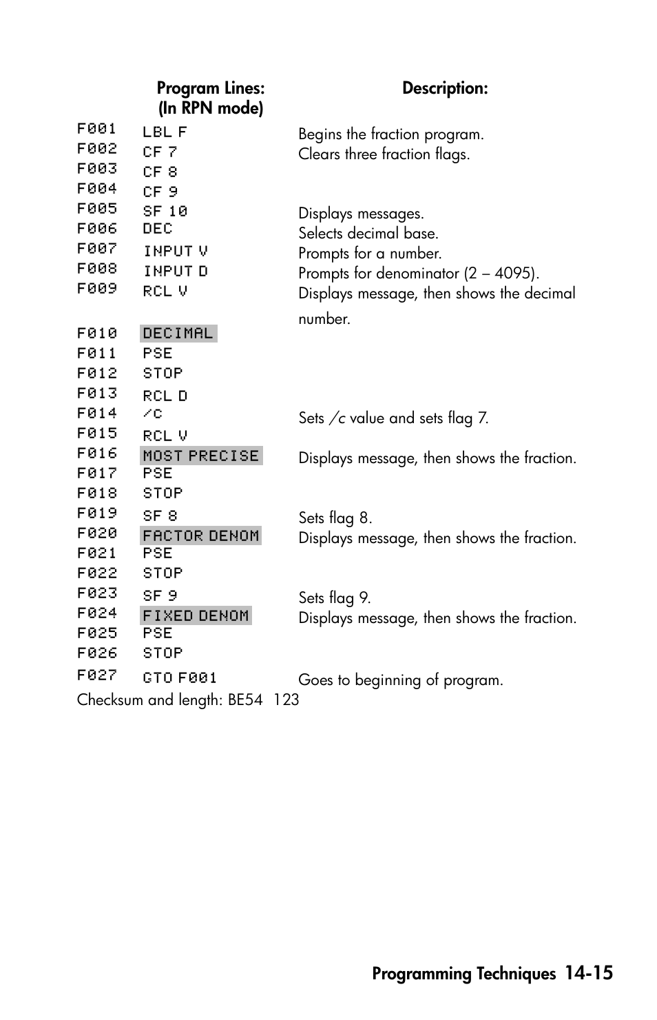 HP 35s Scientific Calculator User Manual | Page 225 / 382