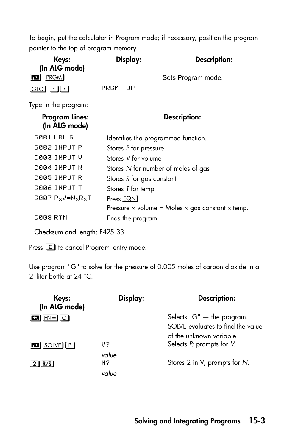 HP 35s Scientific Calculator User Manual | Page 237 / 382