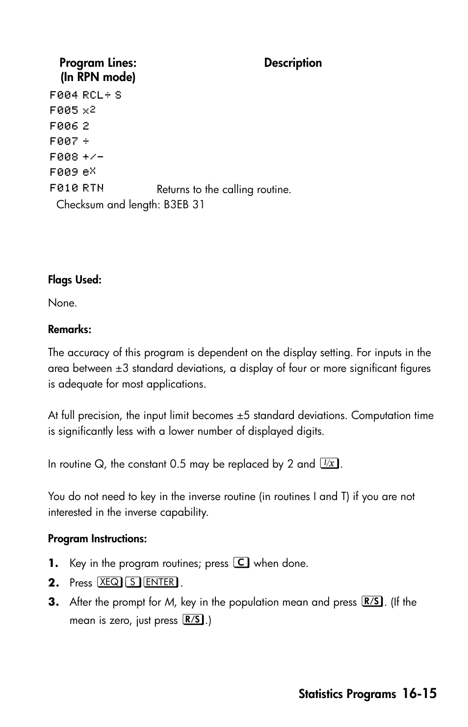 HP 35s Scientific Calculator User Manual | Page 261 / 382