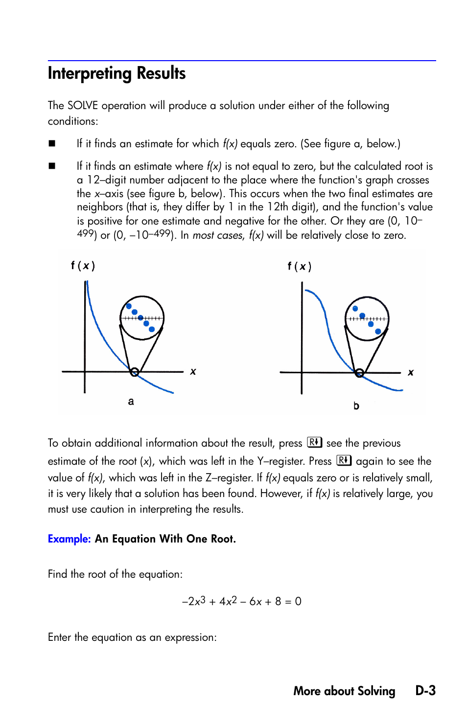 Interpreting results | HP 35s Scientific Calculator User Manual | Page 325 / 382