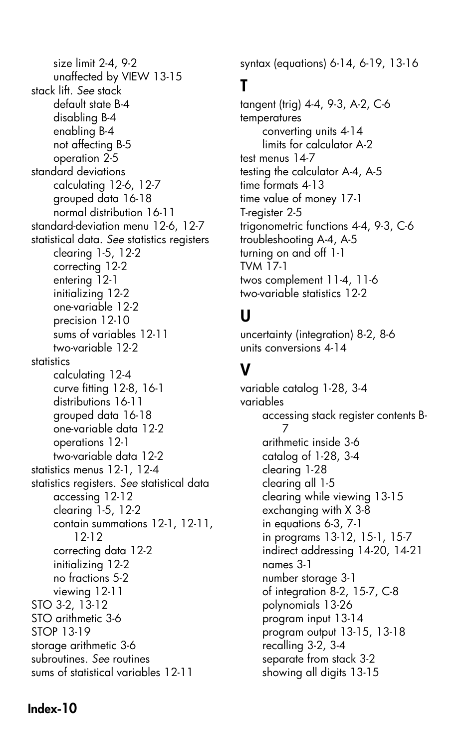 HP 35s Scientific Calculator User Manual | Page 380 / 382