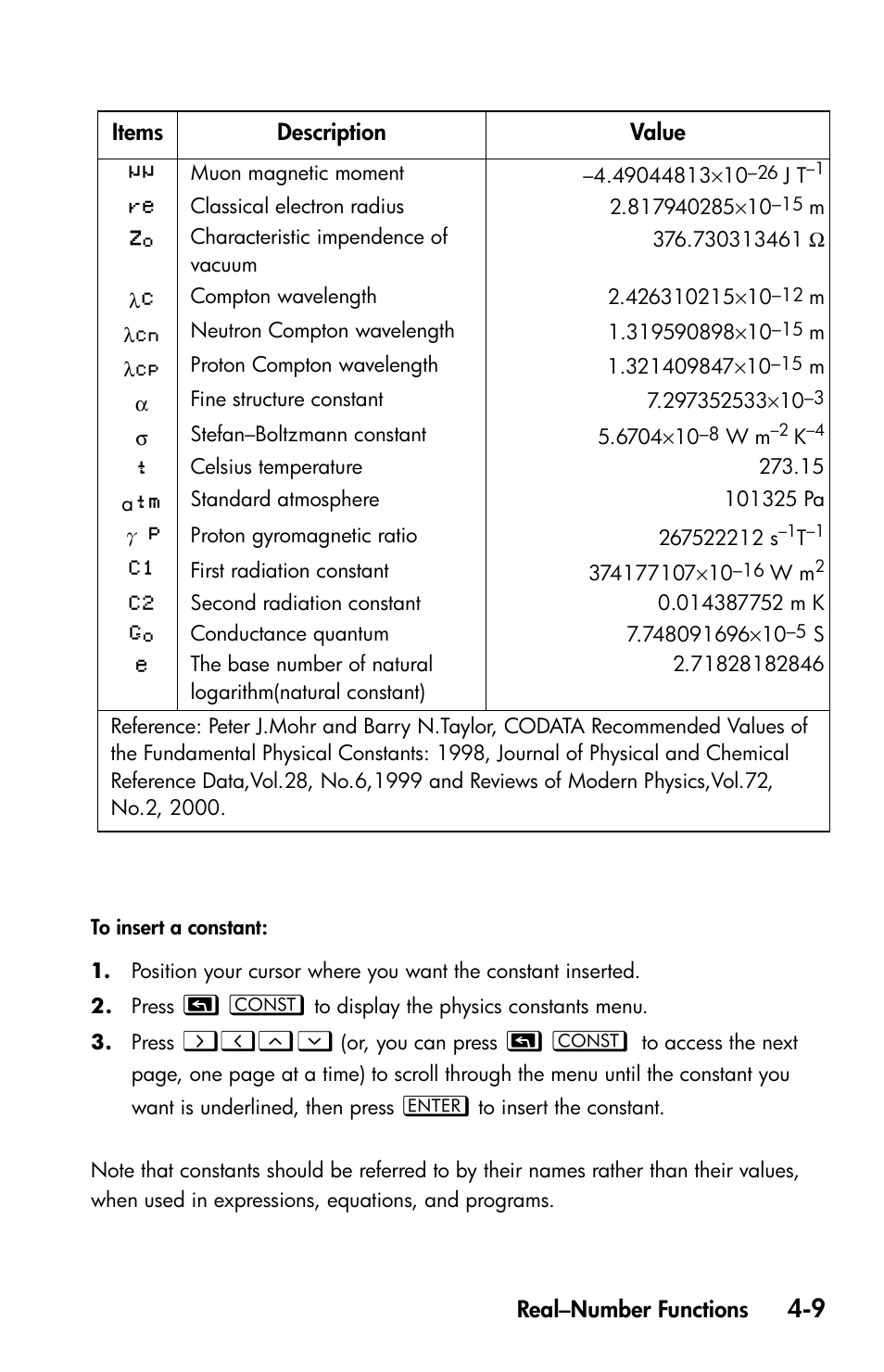 Хцчш | HP 35s Scientific Calculator User Manual | Page 83 / 382