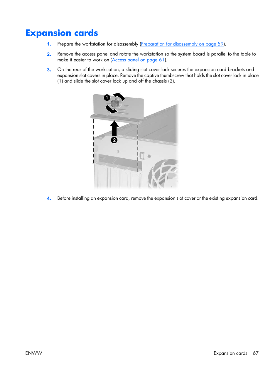 Expansion cards | HP XW3400 User Manual | Page 77 / 182