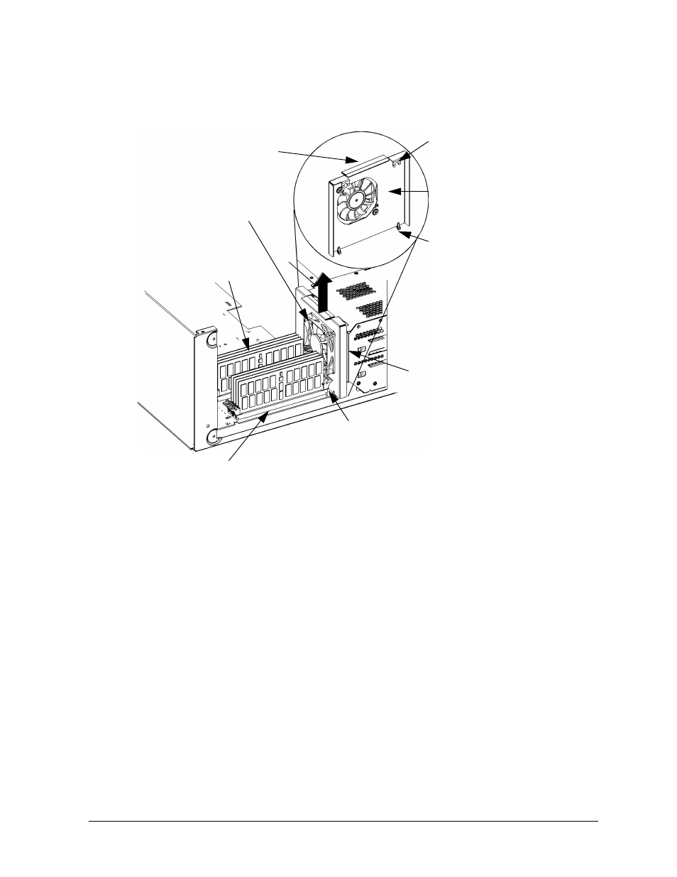 Fru:system fans, Unplug the power cables for the fans as shown in | HP B1000 User Manual | Page 111 / 239