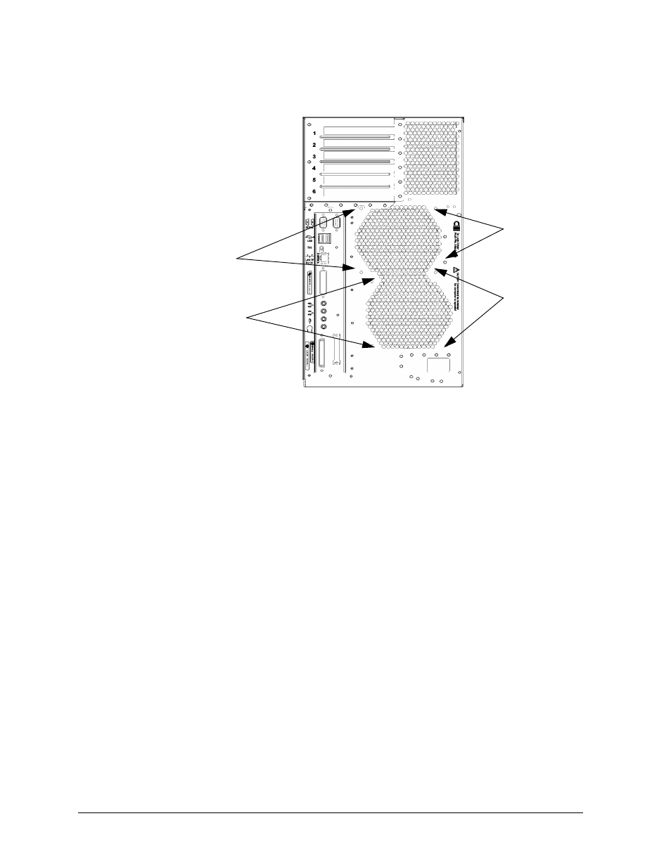 Figure417. removing the fan rivets, Figure 4-17.. removing the fan rivets | HP B1000 User Manual | Page 112 / 239