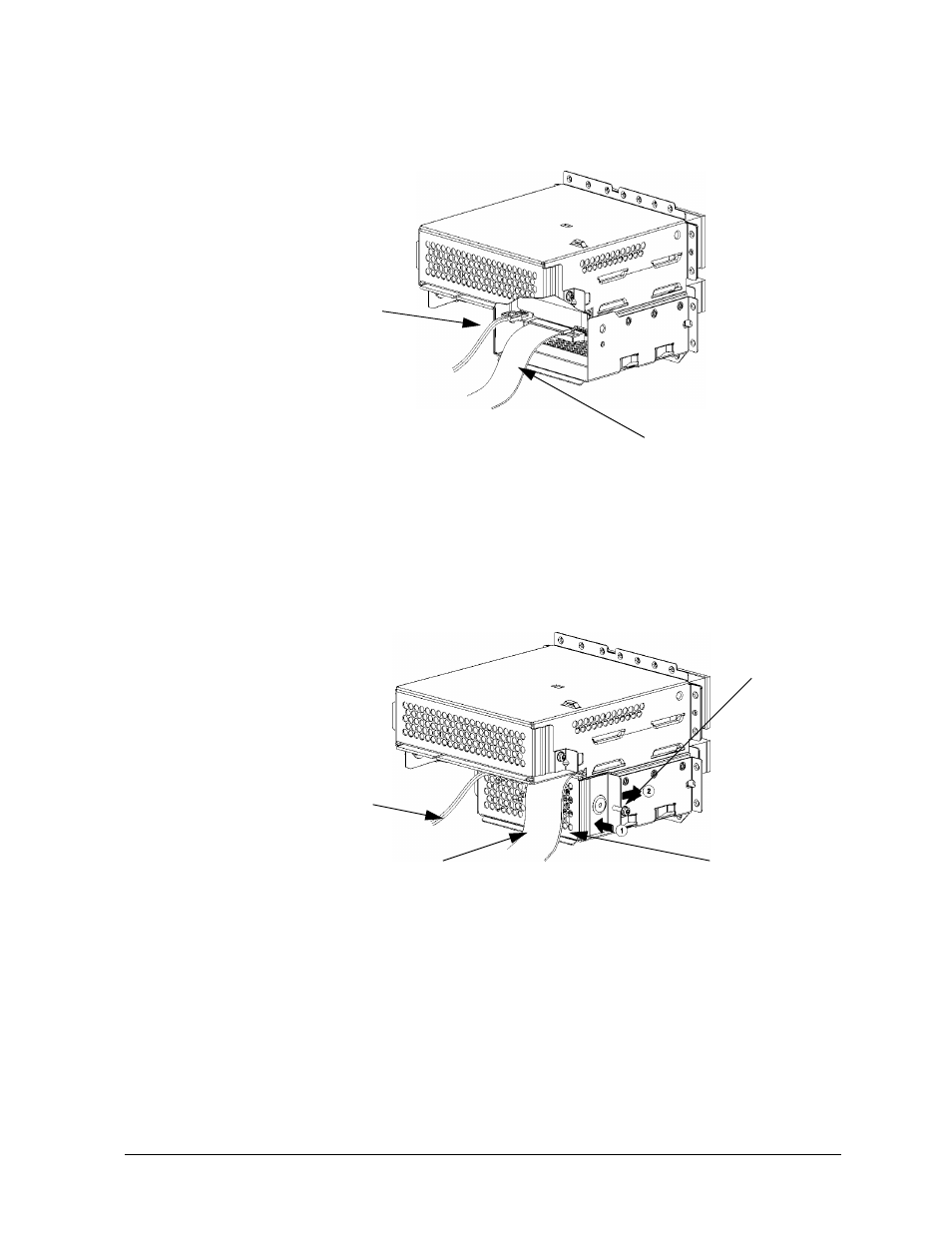 Figure441. replacing the rear floppy cover, Removing a floppy disk drive | HP B1000 User Manual | Page 129 / 239