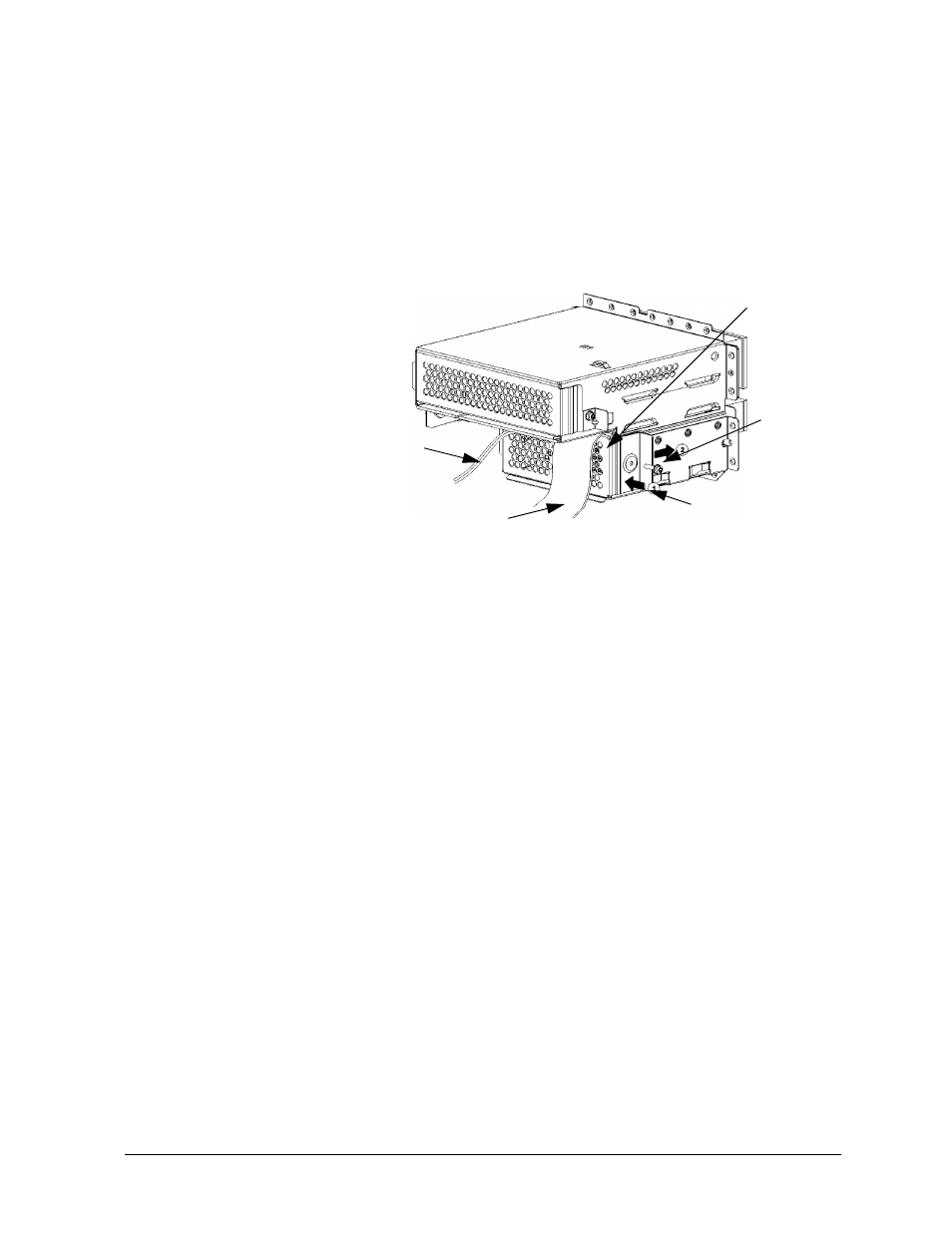 Figure447. replacing the rear floppy cover, Figure 4-47.. replacing the rear floppy cover | HP B1000 User Manual | Page 133 / 239
