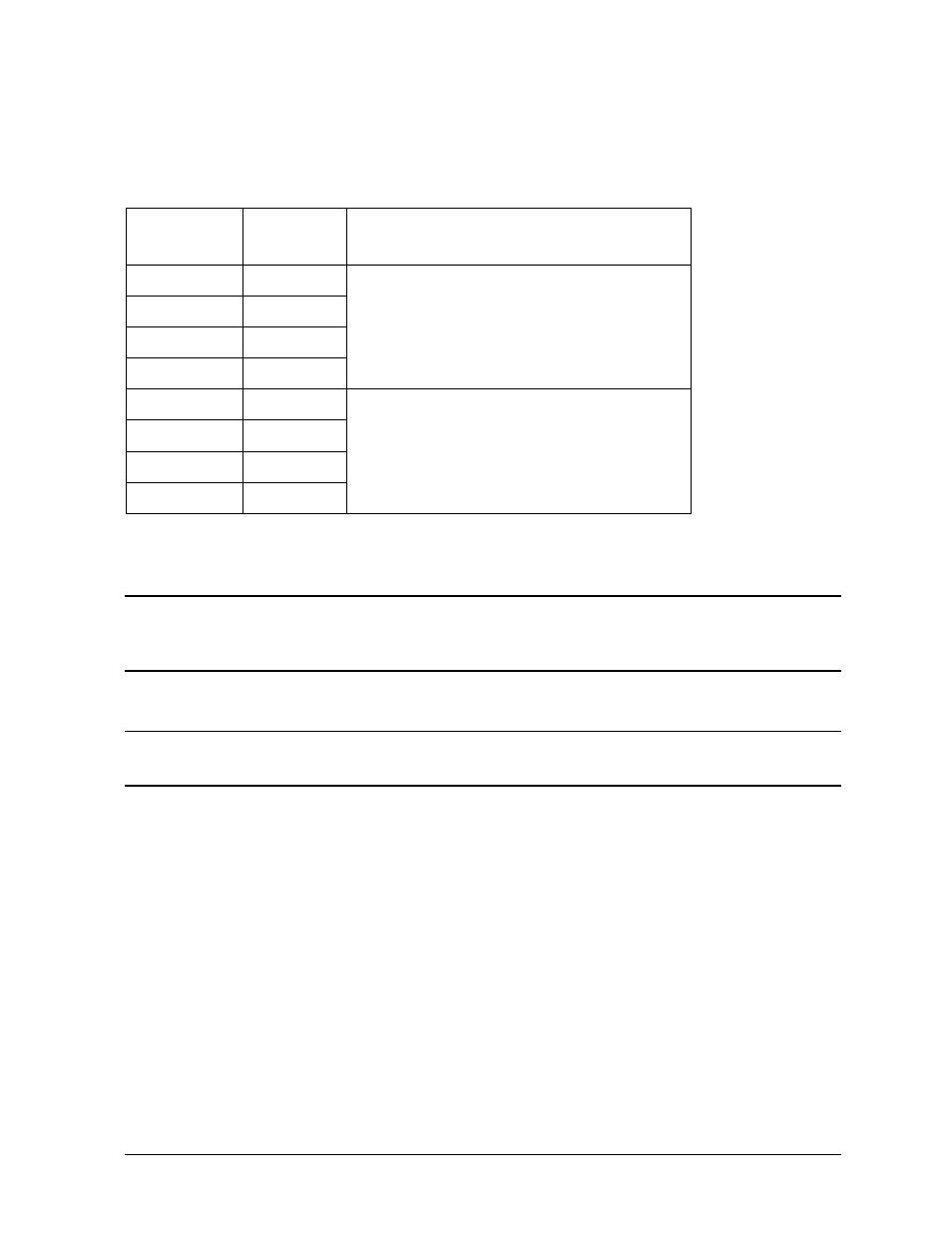 Table, Table heading, Table row | Cable number, Cable length, Description, Table body, C2978a, Pin hdts to 68-pin hdts, Pin hdts | HP B1000 User Manual | Page 205 / 239