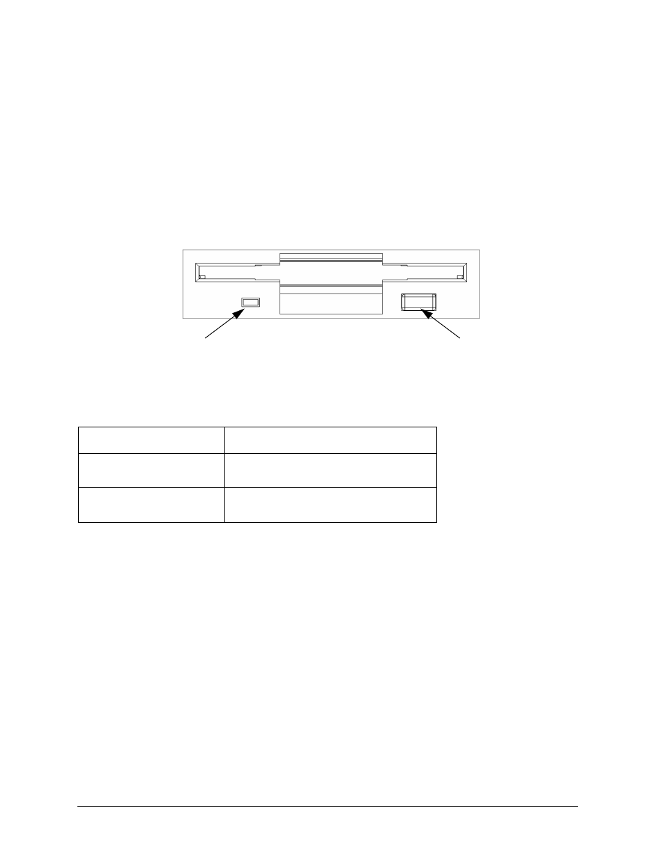 The optional, Figure 14, Figure14. floppy drive controls and features | Table, Table12. floppy drive controls and features, Table heading, Table row, Control/feature, Purpose, Table body | HP B1000 User Manual | Page 24 / 239