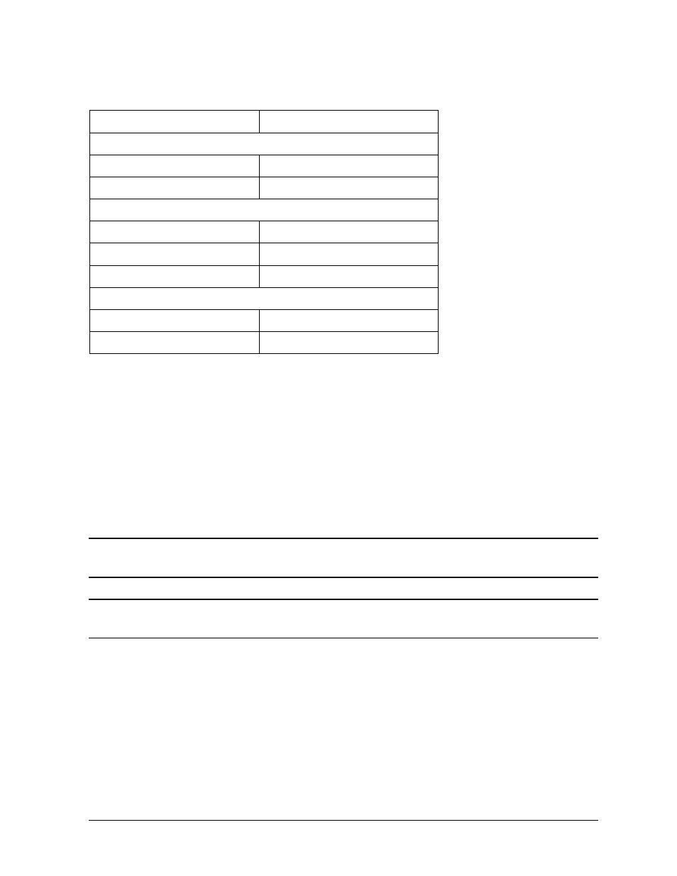 Table, Table13. audio electrical specifications, Table body | Table row, Frequency response, 25 to 20khz, Input sensitivity/impedance, Line in, 0v pk/47kohm, Microphone in | HP B1000 User Manual | Page 27 / 239