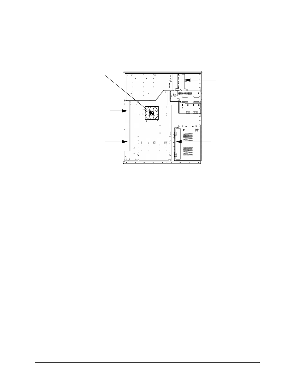 Figure35. fan locations, Figure 3-5.. fan locations | HP B1000 User Manual | Page 56 / 239
