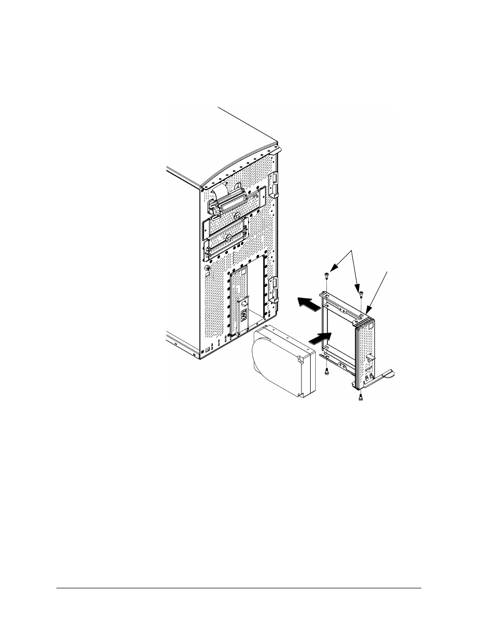 Figure44. hard disk drive bracket assembly, Figure 4-4.. hard disk drive bracket assembly | HP B1000 User Manual | Page 92 / 239