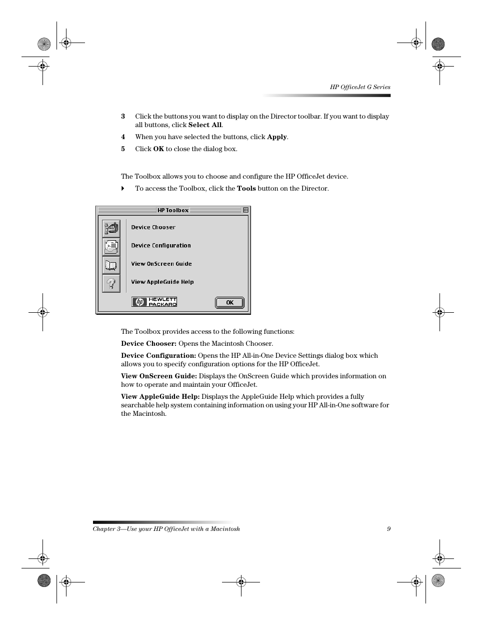 Review the toolbox | HP C6734A User Manual | Page 13 / 58