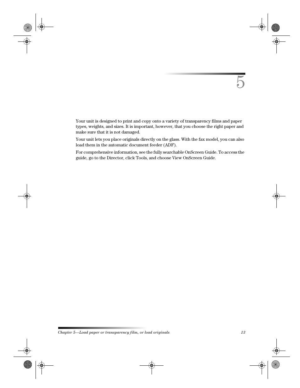 Load paper or transparency film, or load originals | HP C6734A User Manual | Page 17 / 58