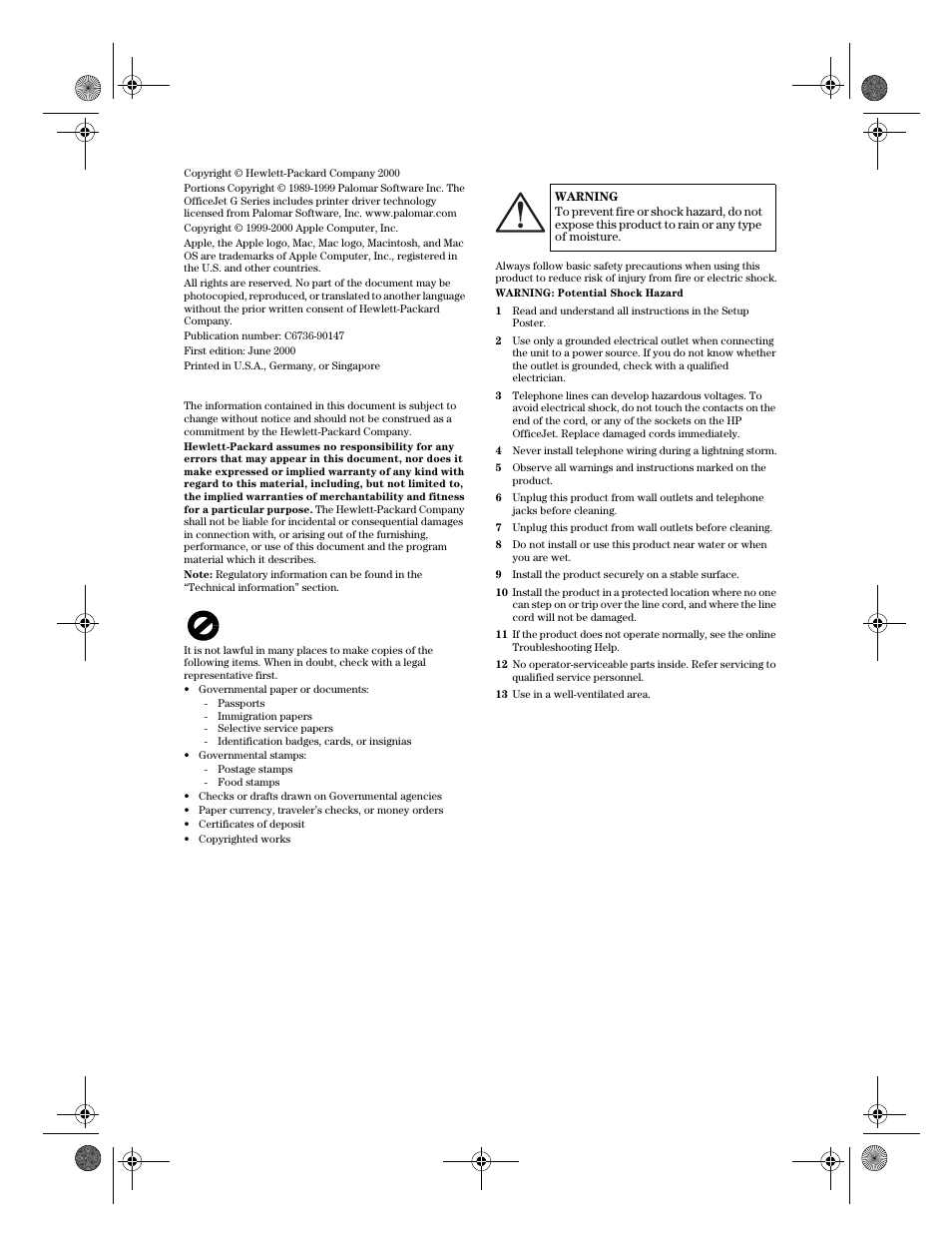 HP C6734A User Manual | Page 2 / 58