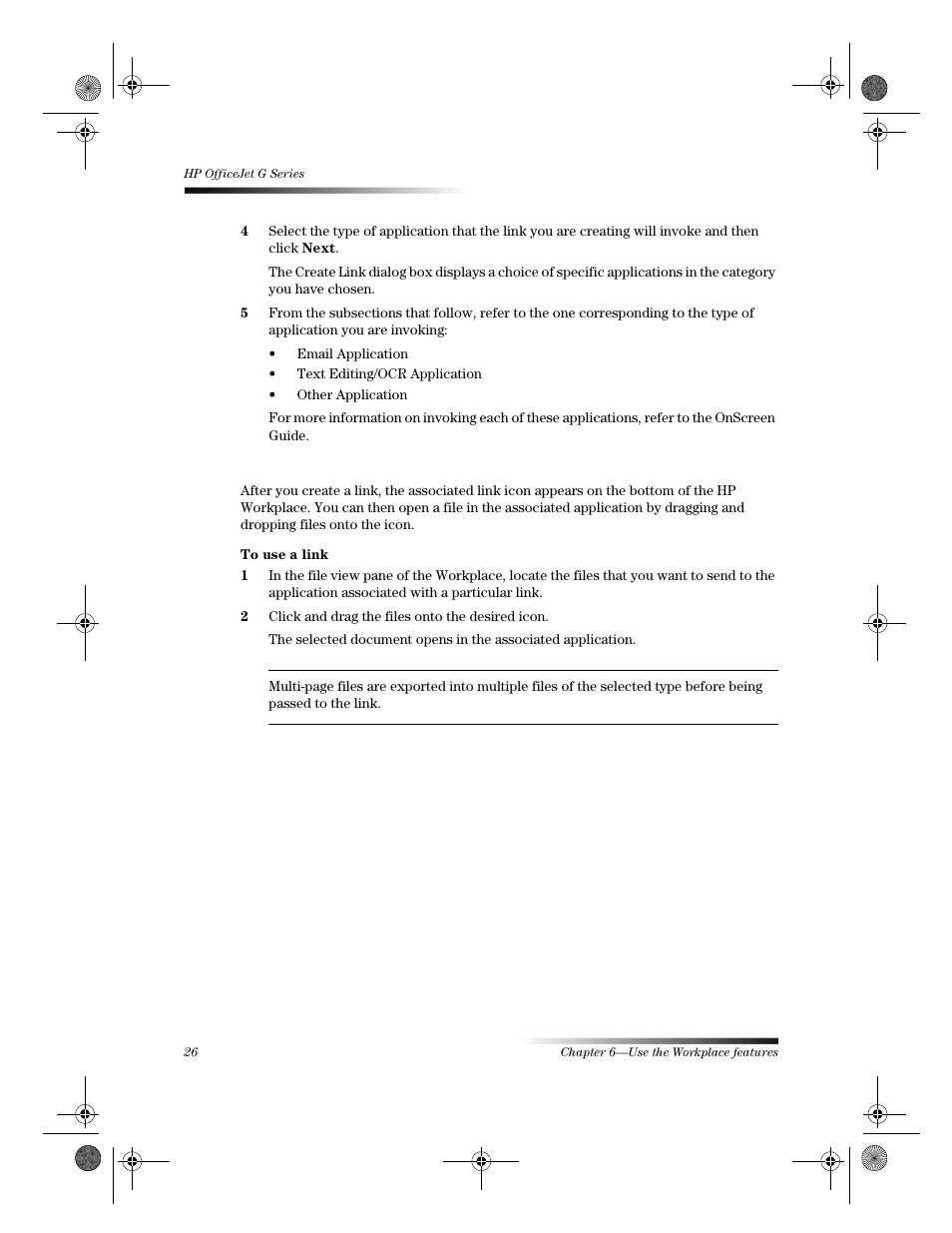 Use links | HP C6734A User Manual | Page 30 / 58