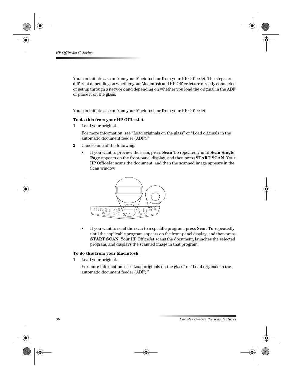 Begin a scan | HP C6734A User Manual | Page 34 / 58