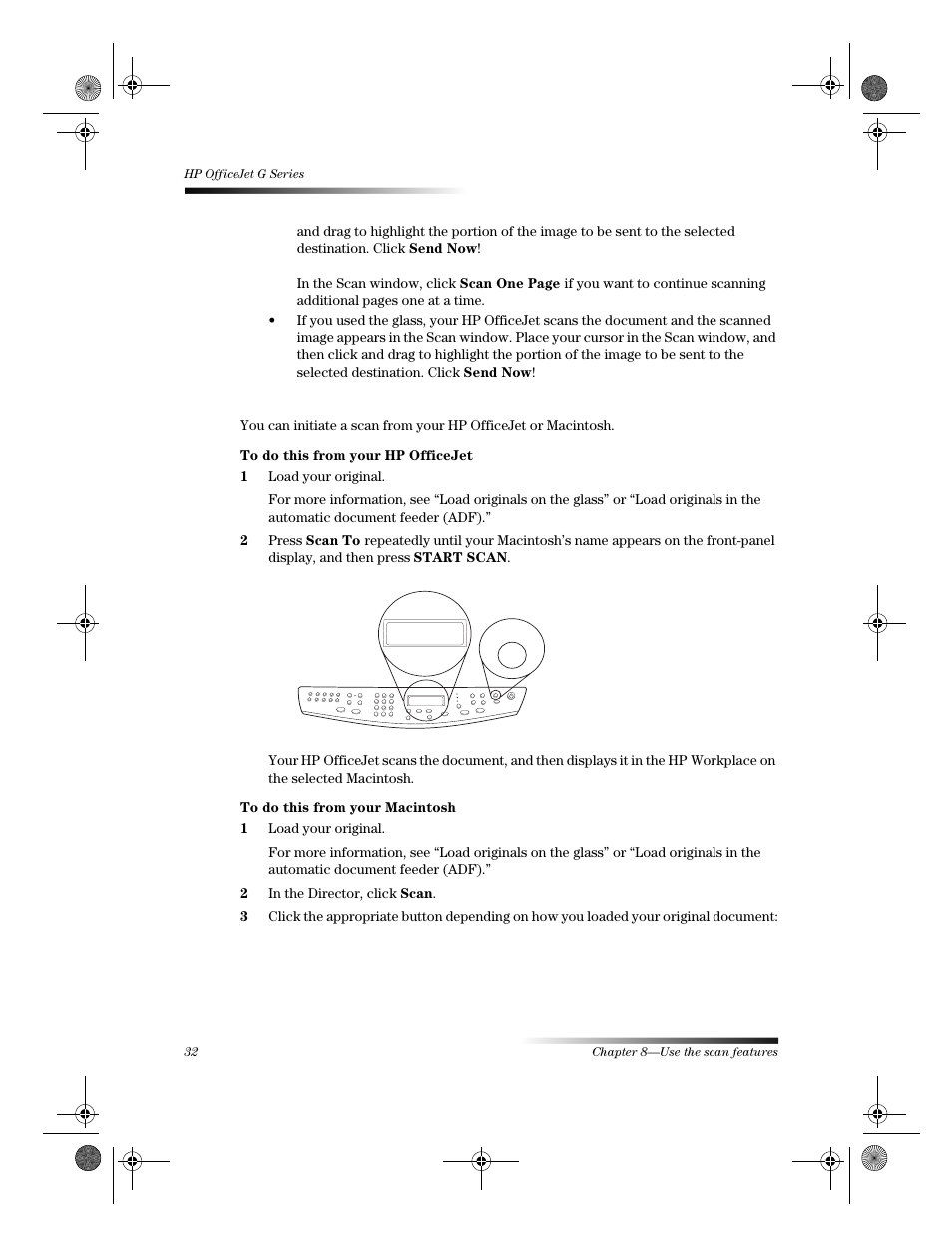 Use an hp officejet that is networked | HP C6734A User Manual | Page 36 / 58