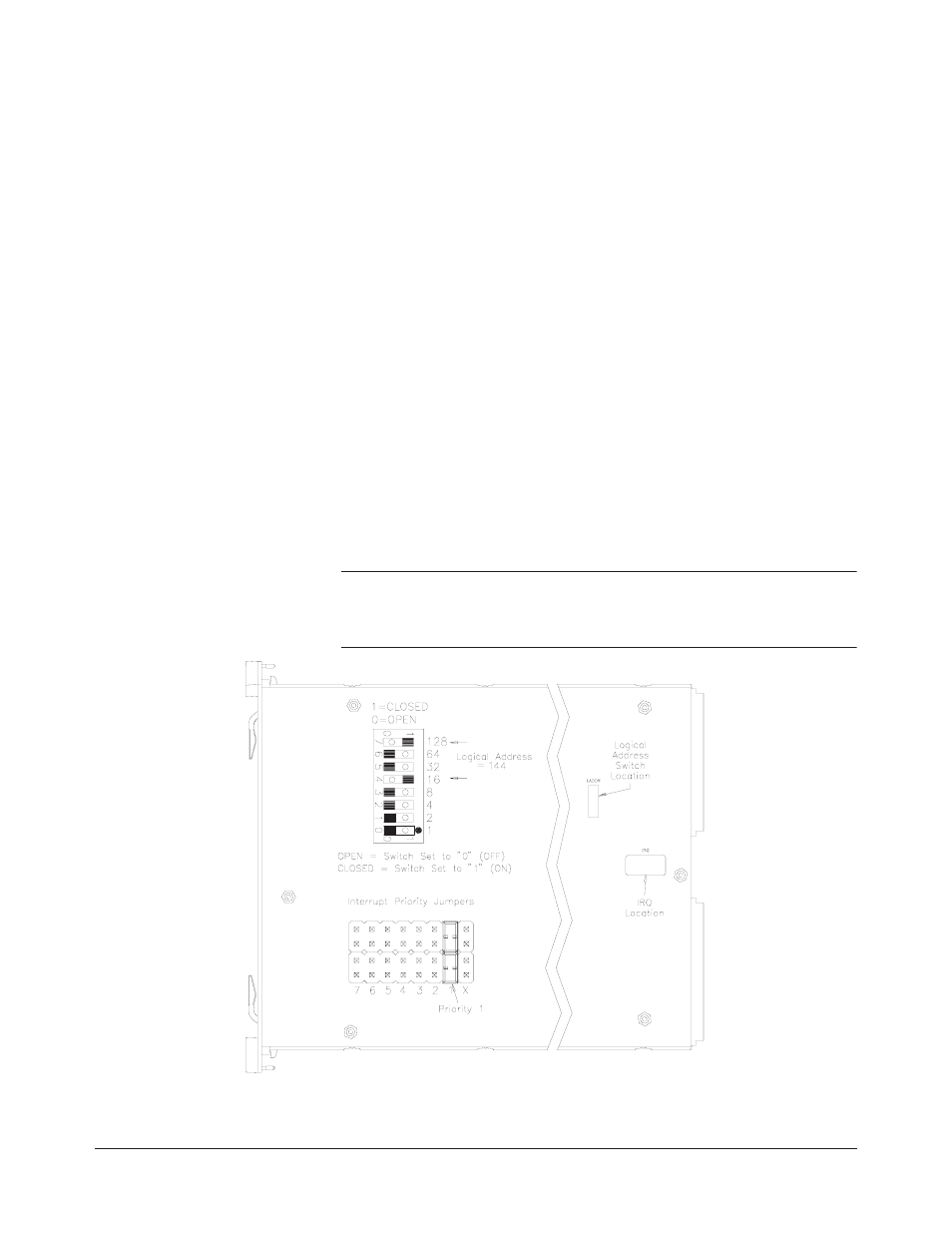 Setting the logical address, Setting the interrupt priority | HP E1459A User Manual | Page 21 / 112