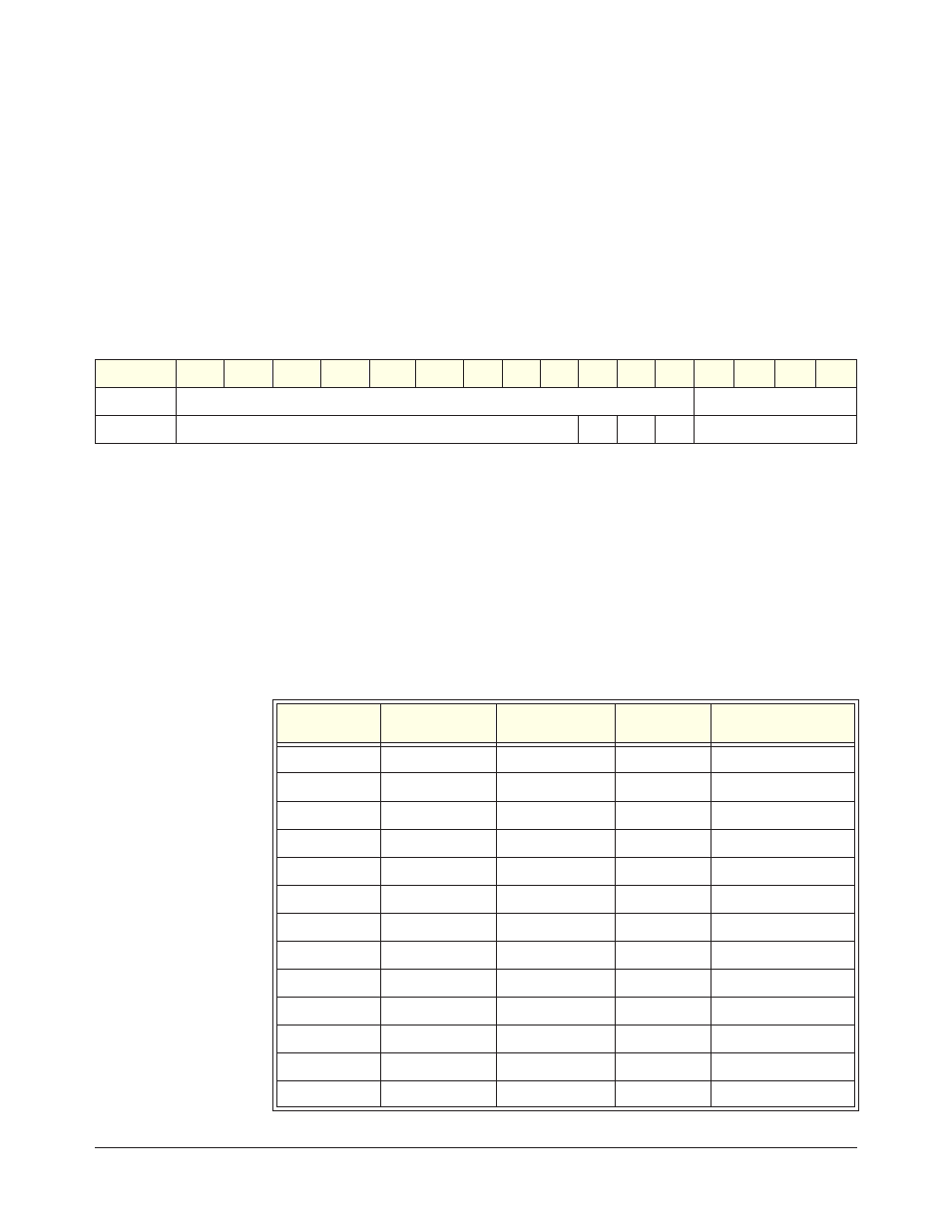 The debounce clock register (base + 1e, Accessing register base + 1e, Is equivalent to base + 2e | HP E1459A User Manual | Page 86 / 112