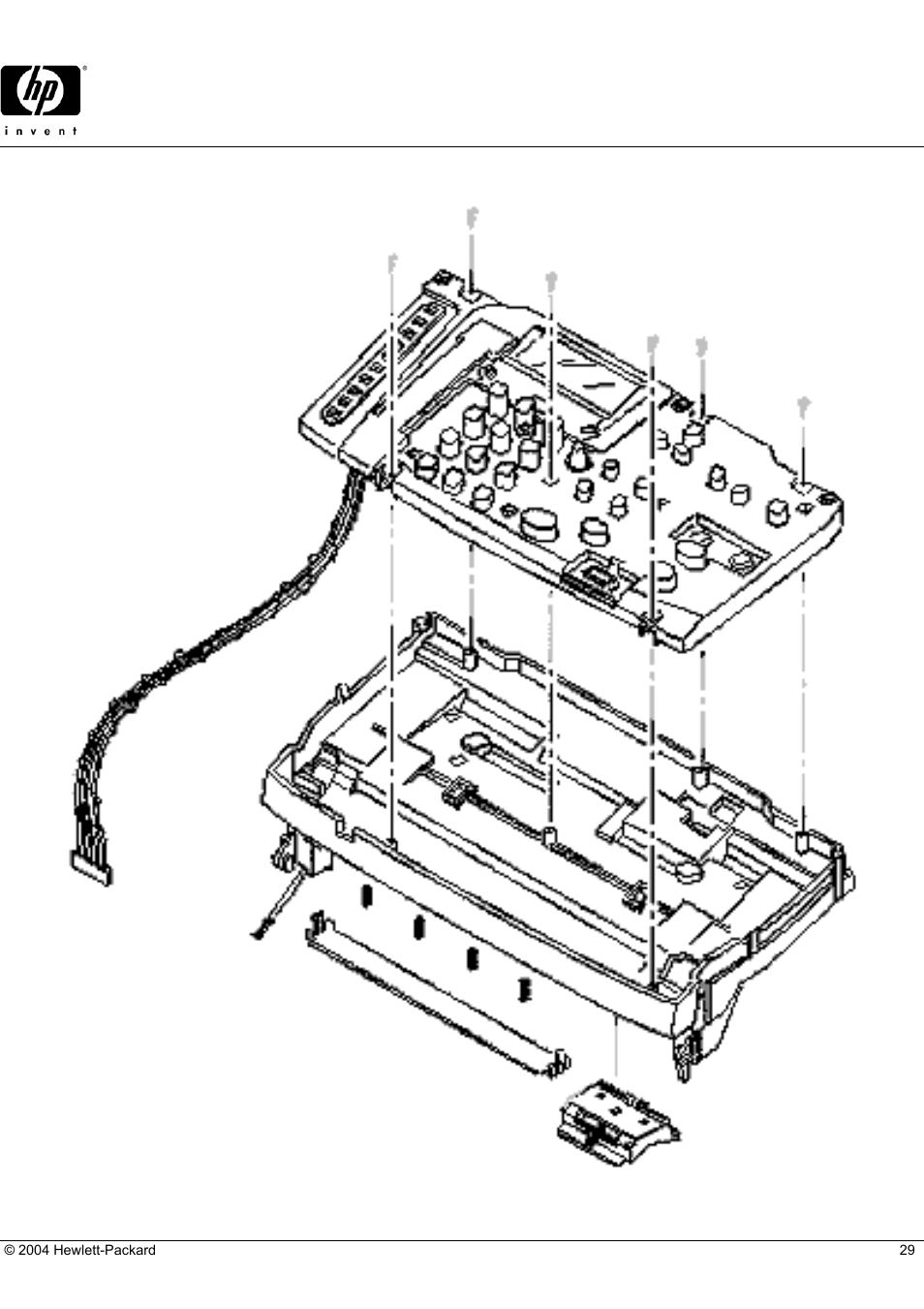 Officejet t65, Hp parts reference guide, Upper adf assembly | HP C5374-60004 User Manual | Page 29 / 31