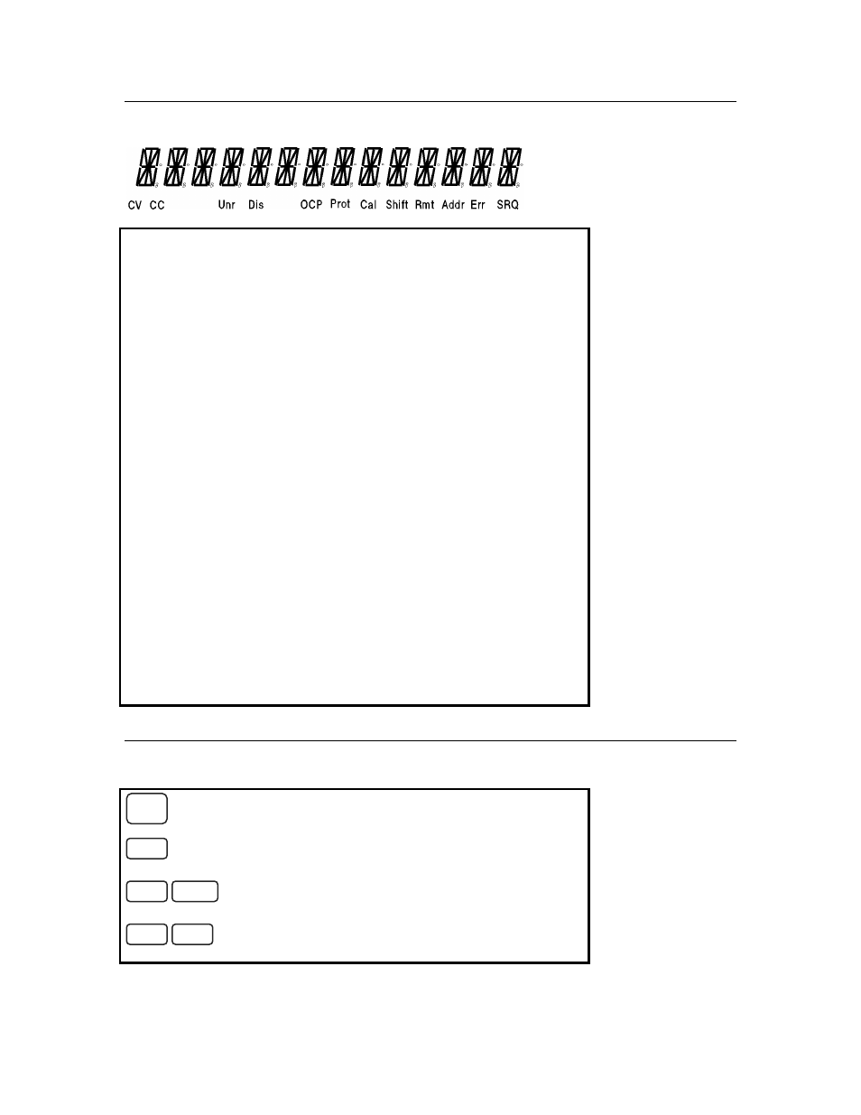 Front panel annunciators, Immediate action keys | HP 6633B User Manual | Page 12 / 75