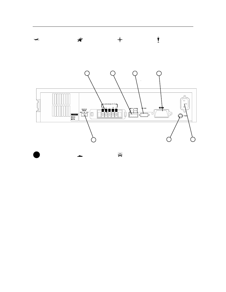 The rear panel - at a gla, The rear panel - at a glance | HP 6633B User Manual | Page 15 / 75