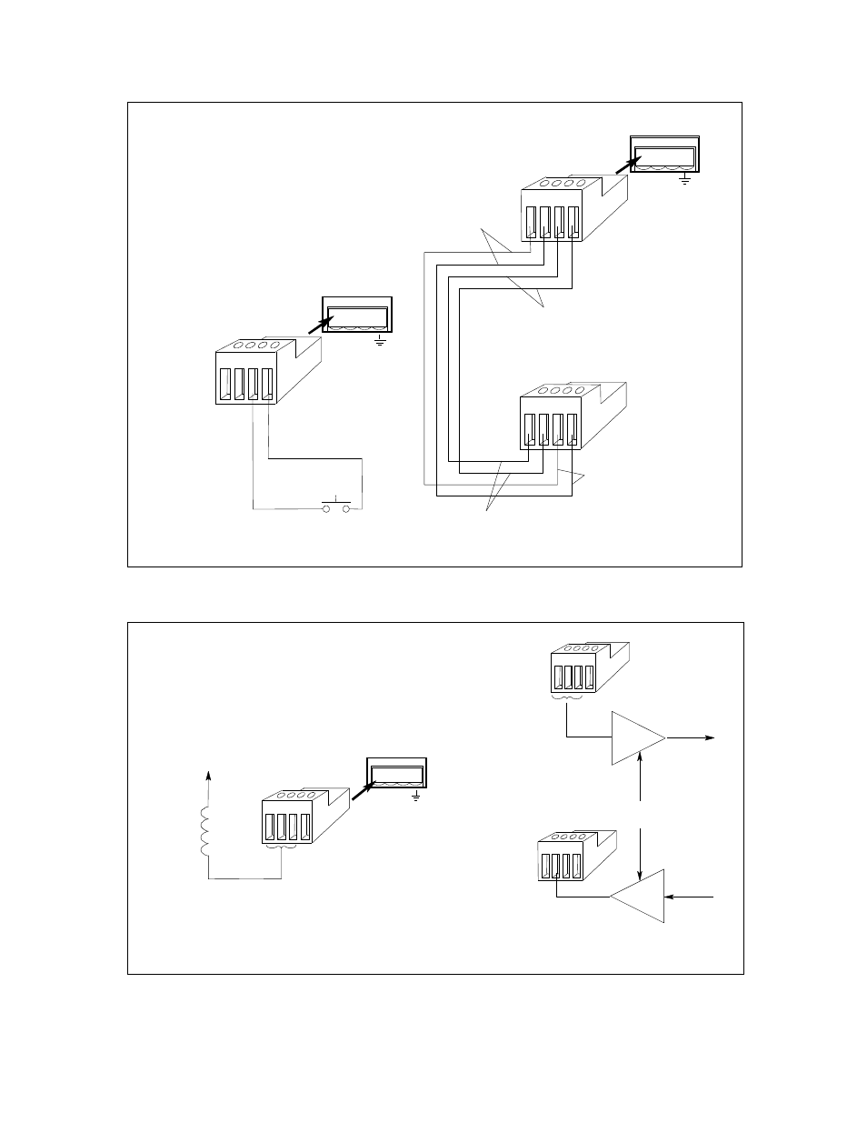 Installation - 3 29, Figure 3-4. flt/inh examples, Figure 3-5. digital i/o examples | HP 6633B User Manual | Page 29 / 75