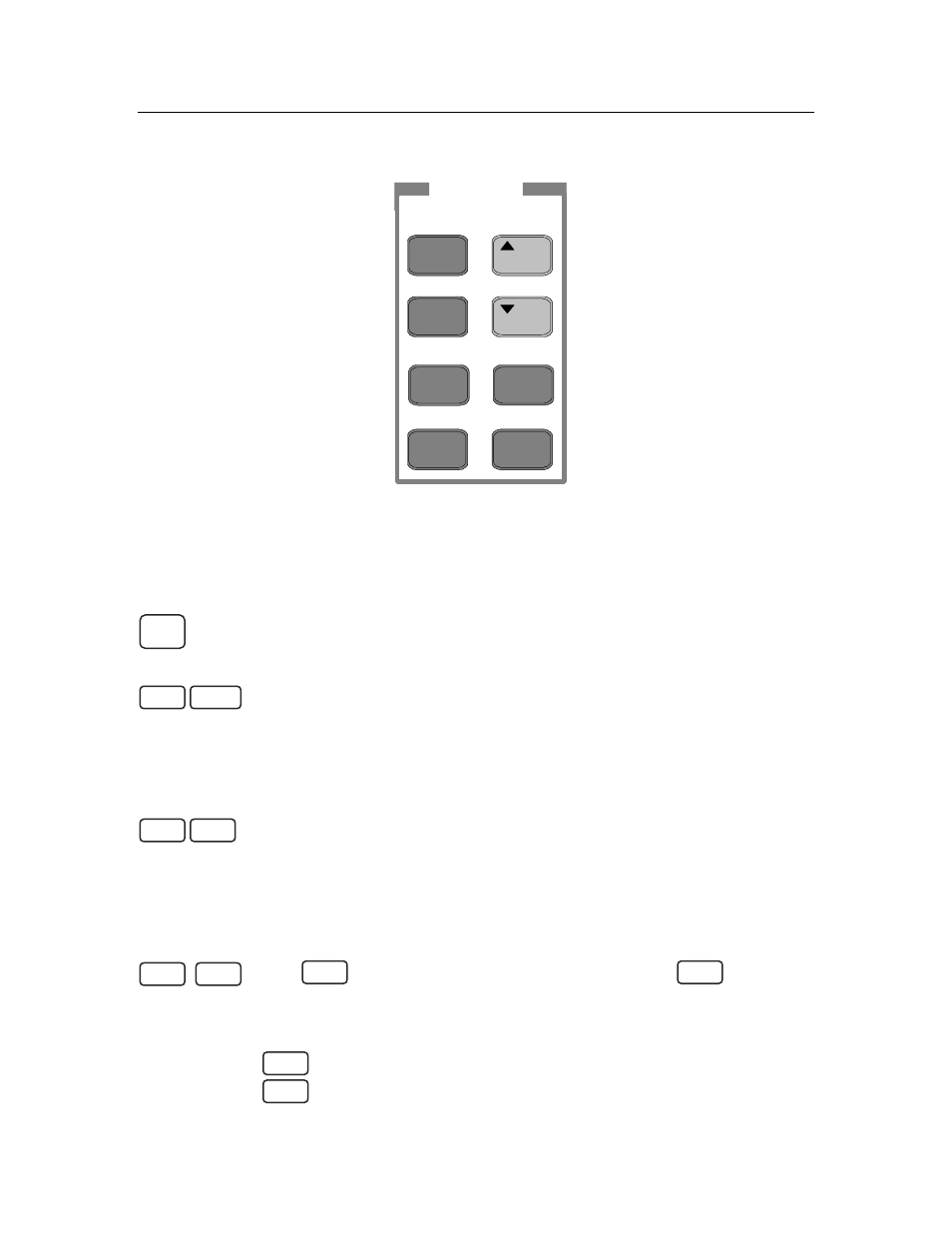 Function keys, Immediate action keys, Scrolling keys | 5 - front panel operation 38, Figure 5-3. function keys | HP 6633B User Manual | Page 38 / 75