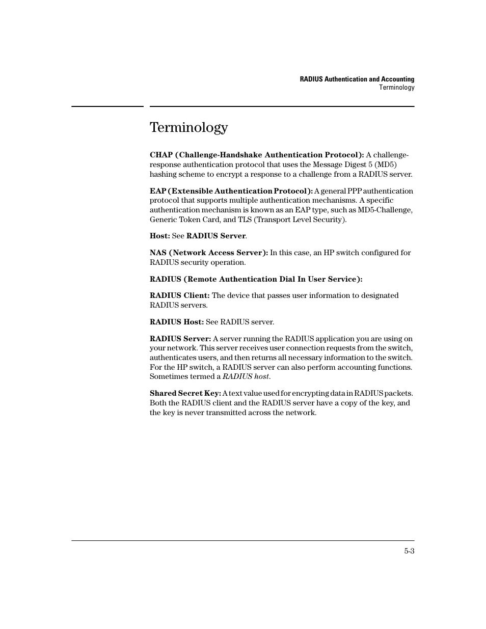 Terminology, Terminology -3 | HP 2800 User Manual | Page 103 / 300
