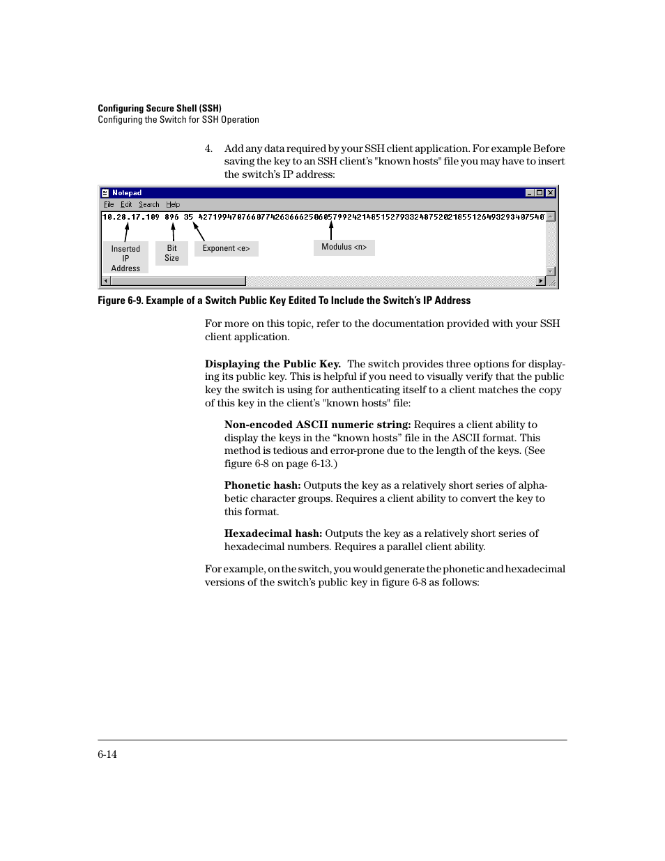 Displaying the public key | HP 2800 User Manual | Page 146 / 300